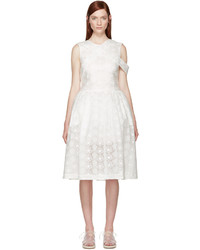 Simone Rocha White Bonded Lace Dress