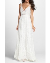 Heartloom Charlie Tie Shoulder Lace Gown