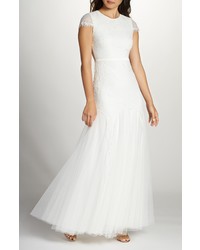 Fame and Partners Fame Partners Denevue Lace Tulle A Line Gown