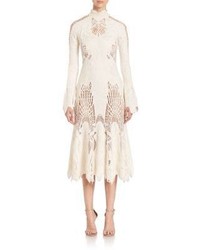 JONATHAN SIMKHAI Lace Up Trumpet Gown