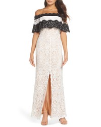 Harlyn Off The Shoulder Lace Gown