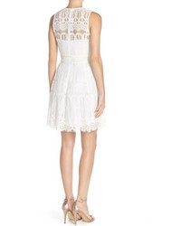 Adelyn Rae Adelyn R Sleeveless Lace Fit Flare Dress