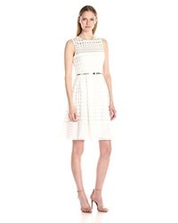 Calvin Klein Lace Fit And Flare Dress