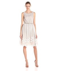 Eliza J Lace Fit And Flare Dress