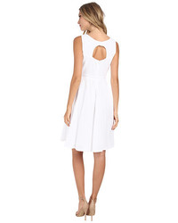 Donna Morgan Embroidered Eyelet Fit And Flare With Cutout Back Detail