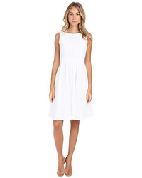 Donna Morgan Embroidered Eyelet Fit And Flare With Cutout Back Detail