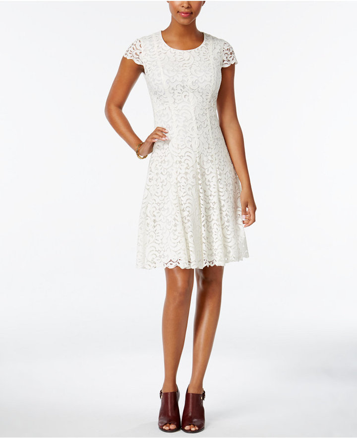 white lace dress macys