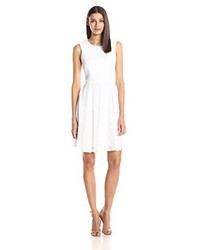 Maggy London Box Lace Fit And Flare Dress
