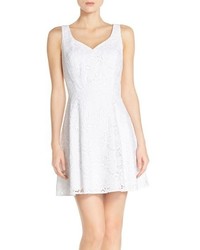Lilly Pulitzer Marla Lace Fit Flare Dress Size 12 White