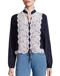 See by Chloe Cotton Lace Blouse