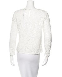 Diane von Furstenberg Embellished Lace Embroidered Blouse W Tags