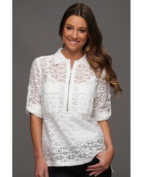 BCBGMAXAZRIA Noemie Blouse With Lace Apparel