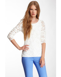 Pencey Silk Lined Lace Blouse