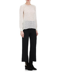 Chloé Tiered Lace Silk Blouse