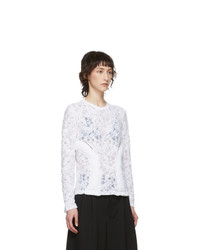 Comme des Garcons White Lace Padded Blouse