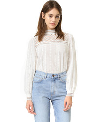 Endless Rose Woven Long Sleeve Lace Top