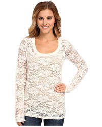 Roper 9390 Allover Stretch Lace Ls Tee