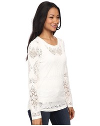 True Grit Dylan By Lariat Lace Long Sleeve Tee