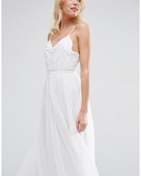 Asos Bridal Embroidered Cami Mesh Maxi Dress, $94, Asos