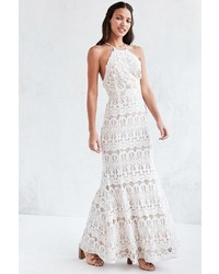 Glamorous Lace Halter Maxi Dress