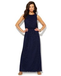 New York & Co. Lace Overlay Maxi Dress
