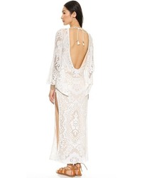 Spell White Dove Vintage Lace Maxi Dress