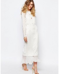 Stevie May Clear Array Maxi Dress In White