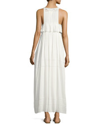 Current/Elliott The Lace Cotton Maxi Dress White