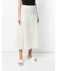 RED Valentino High Waisted Lace Skirt