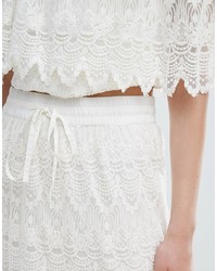 Vila Lace Detail Maxi Skirt Co Ord