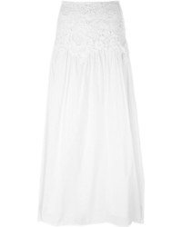 See by Chloe See By Chlo Guipure Lace Panel Maxi Skirt