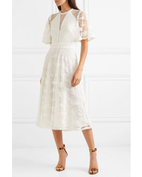 Temperley London Haze Guipure Lace And Tulle Midi Dress