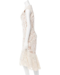 Alexander McQueen Lace Midi Dress