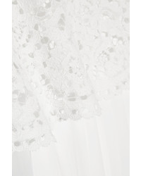 Alexis Pania Lace Paneled Crepe Midi Dress