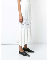 Derek Lam Midi Skirt With Lace Detail