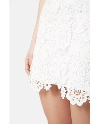 Topshop Crochet Lace Miniskirt