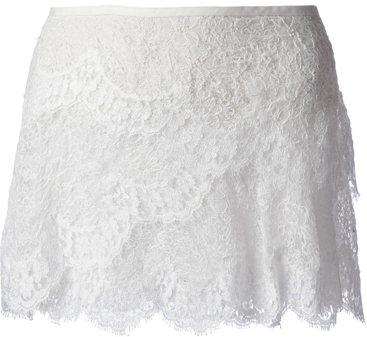 ik heb dorst Sociale wetenschappen marmeren Isabel Marant Floral Lace Mini Skirt, $723 | farfetch.com | Lookastic