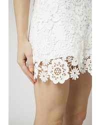 Topshop Petite 3d Lace Mini Skirt