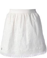 Philipp Plein Floral Lace Mini Skirt