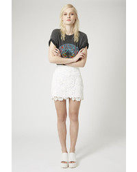 Topshop 3d Lace Mini Skirt
