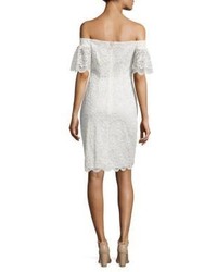 Laundry by Shelli Segal Off The Shoulder Lace Dress