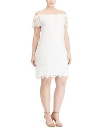Lauren Ralph Lauren Plus Size Off The Shoulder Lace Dress