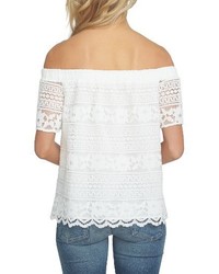 1 STATE 1state Off The Shoulder Lace Blouse