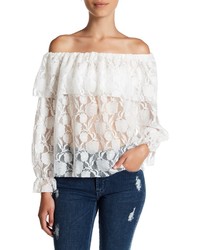 Soprano Off The Shoulder Lace Blouse