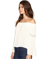 Brigitte Bailey Sula Off The Shoulder Top With Lace Inset