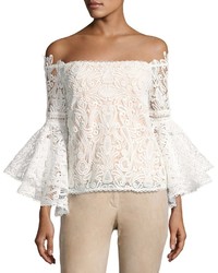 Alexis Thea Off The Shoulder Lace Top White
