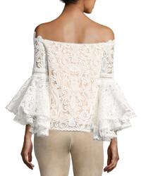 Alexis Thea Off The Shoulder Lace Top White
