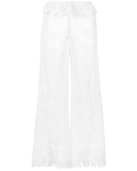 Ermanno Scervino Sheer Lace Beach Trousers
