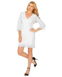 Laundry by Shelli Segal Lace Bell Sleeve Dress