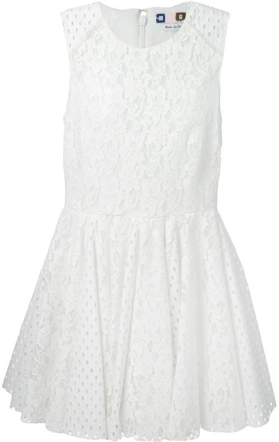 MSGM Flared Lace Dress, $623 | farfetch.com | Lookastic